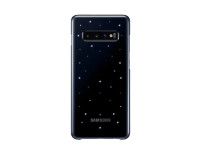 Луксозен интерактивен гръб оригинален LED COVER EF-KG975CBEG за Samsung Galaxy S10 Plus G975 черен 